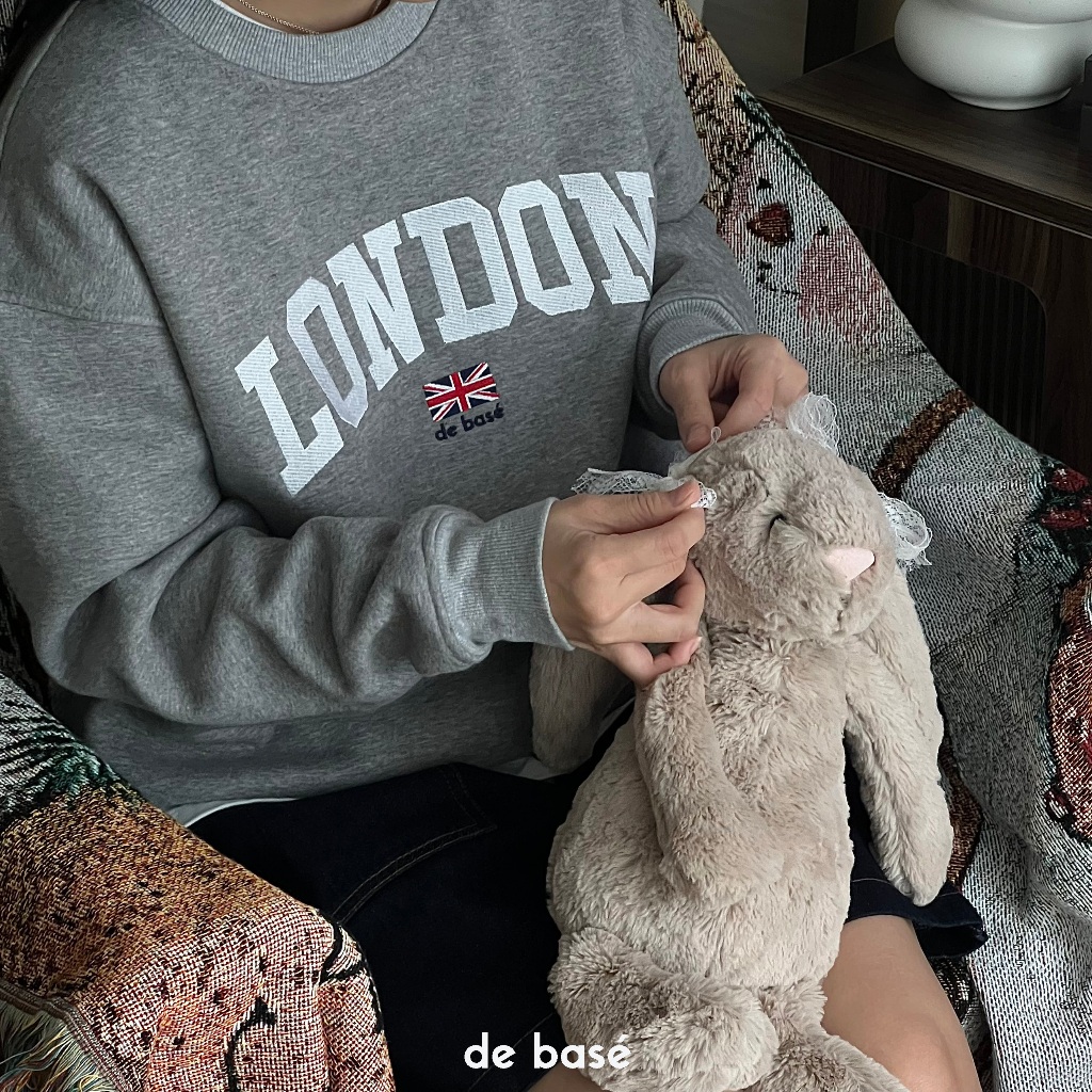 LONDON Sweater - Áo Nỉ Bông 360gsm - De Basé - Oversize