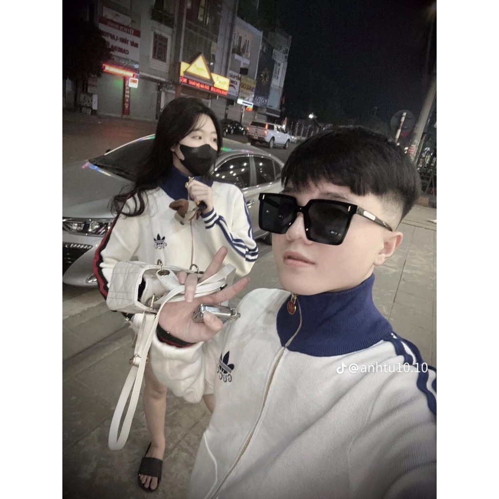 Áo Khoác Gucci Phối Adidas Logo Thêu Vải Umi Hàng Sịn Cổ Bo Dày Dặn Cao Cấp Hottrend 2023