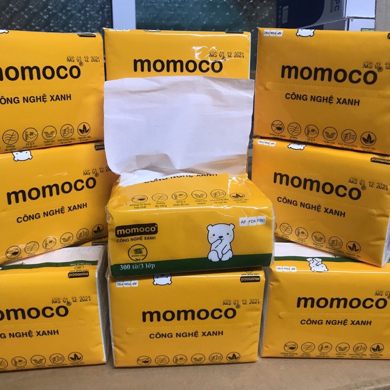 Hoả Tốc 1 Thùng 30 Gói Giấy Rút Lụa MOMOCO