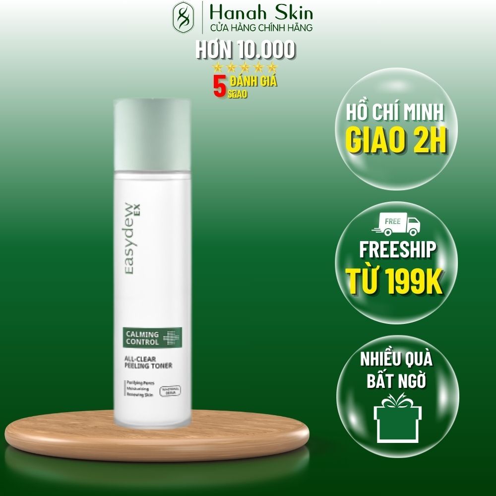 Toner kiểm soát nhờn làm sạch lỗ chân lông Easydew Ex Calming Control All - Clear Peeling Toner 175ml - HANAH SKIN