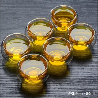 CHÉN TRÀ THỦY TINH 2 LỚP CÁCH NHIỆT