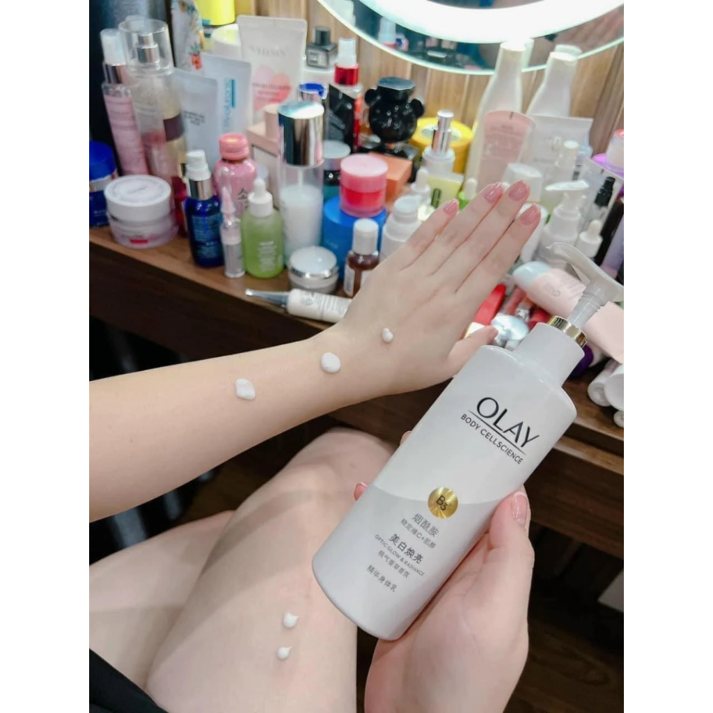 Kem Dưỡng Thể Olay Body Cellscience B3+Vitamin C Optic Glow 250ml - Beautyroom by Mei