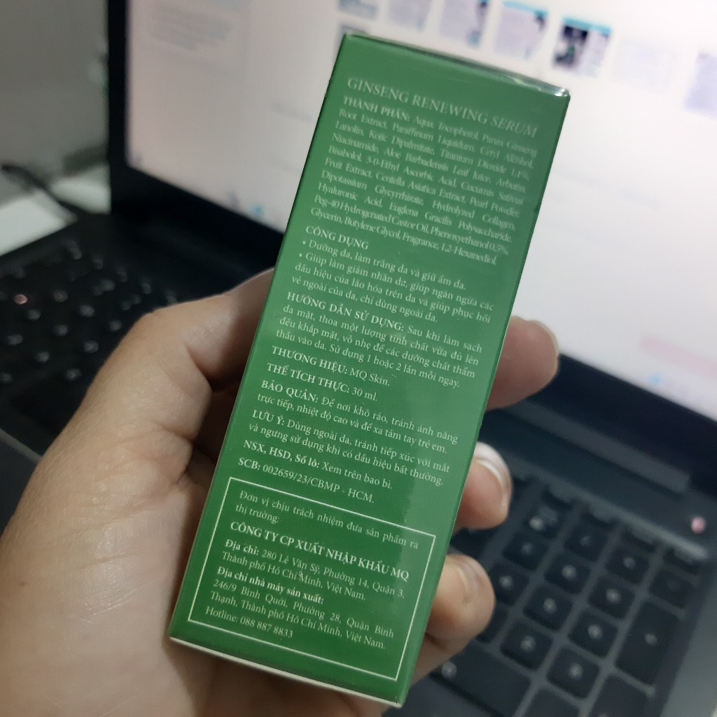 Serum Tái Tạo Da Sâm Cau rừng MQ SKIN 30ml