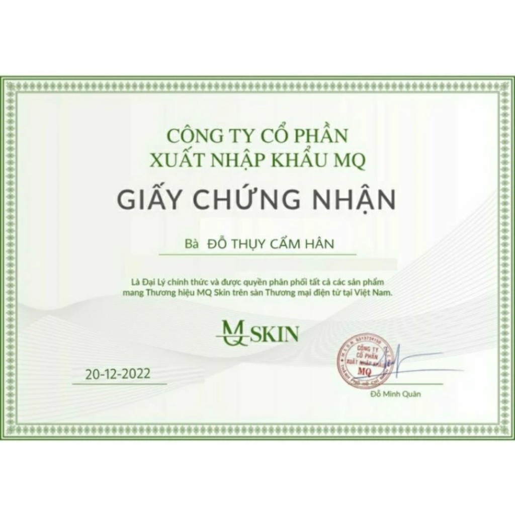 Serum Tái Tạo Da Sâm Cau rừng MQ SKIN 30ml