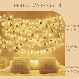 Đèn led dây fairy light 10 mét cắm điện có chế độ nháy