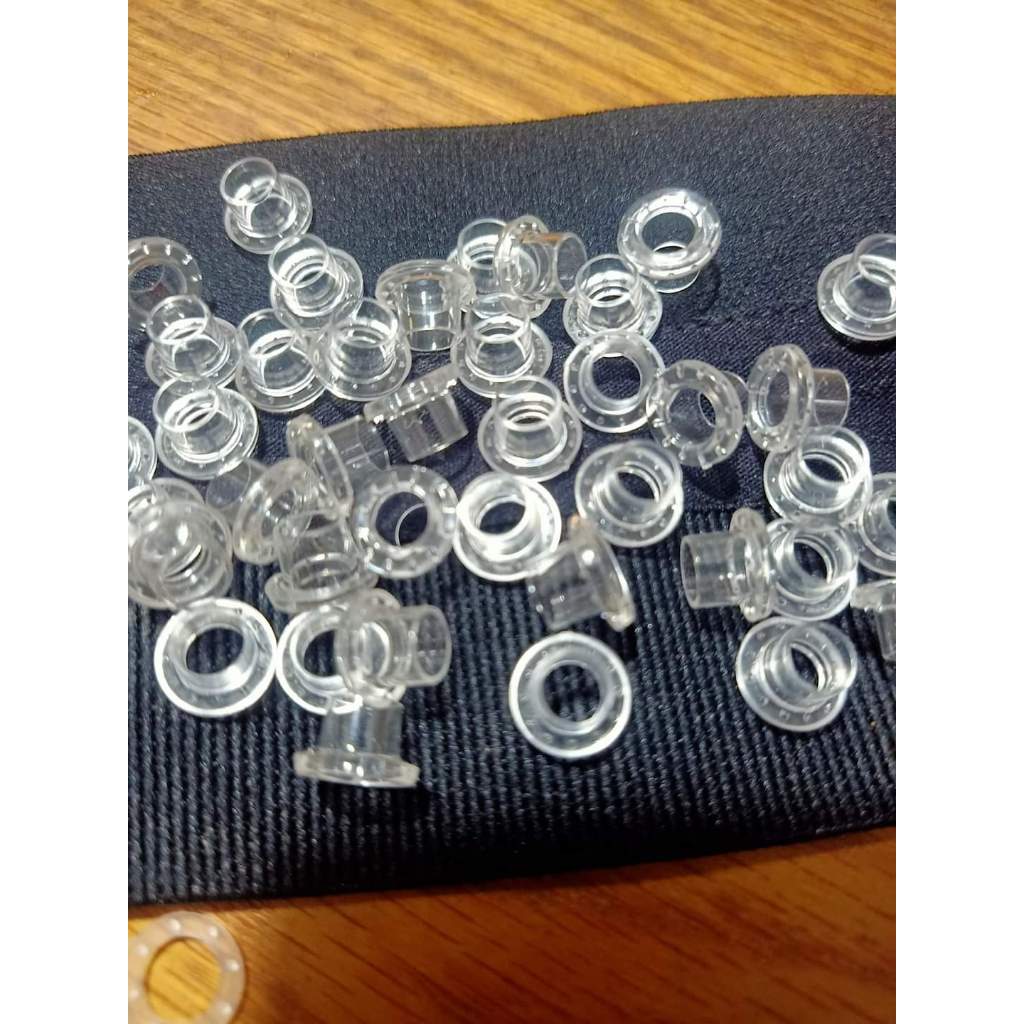 Khoen mắt cáo 5mm Nhựa trong suốt Bịch 100 cái Có long đền Phụ liệu may mặc