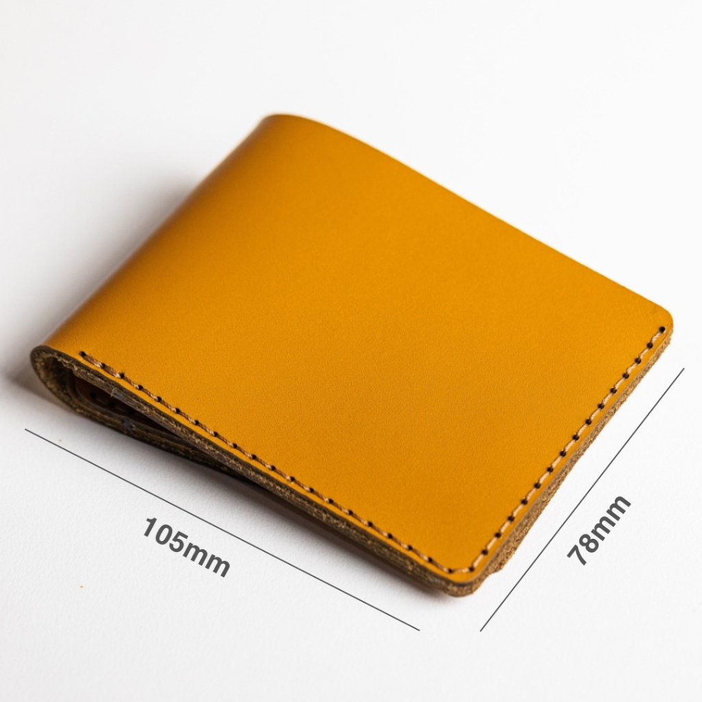 Ví da HILAS 2 - Da bò thật, cắt laser tinh xảo, khâu thủ công tỉ mỉ, thiết kế đơn giản