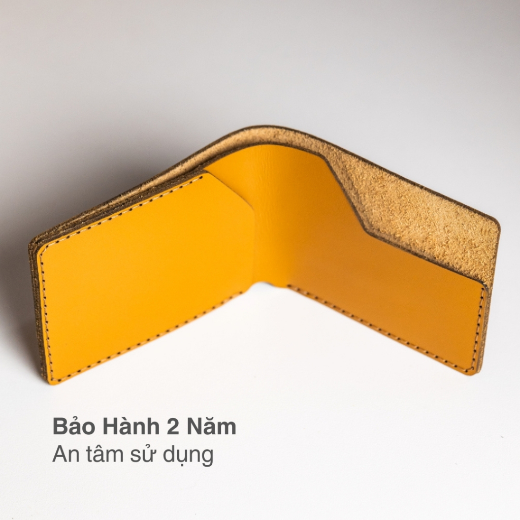 Ví da HILAS 1 - Da bò thật, cắt laser tinh xảo, khâu thủ công tỉ mỉ, thiết kế tối giản