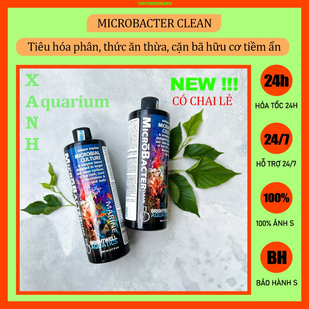 Vi sinh cao cấp bể mặn & ngọt MicroBacter Clean
