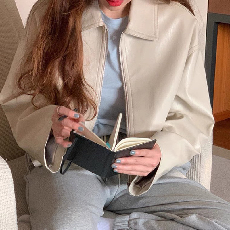 ÁO KHOÁC DA PU TRƠN BASIC