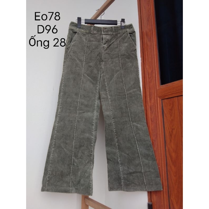 Quần nhung tăm 2hand vintage