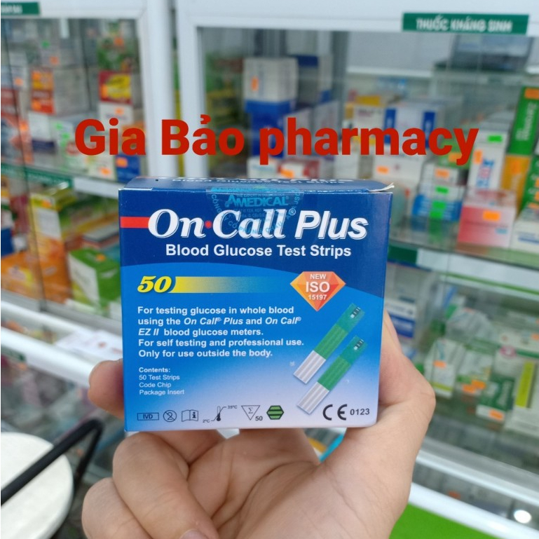 Que thử tiểu đường ONCALL PLUS hộp 50 que