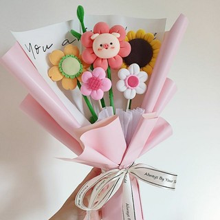 Bó Hoa đất sét tự khô | Hoa đất sét siêu đáng yêu | Quà tặng handmade