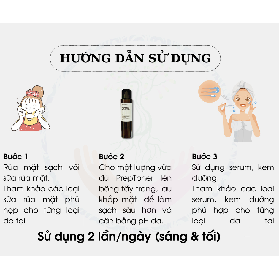 Nước cân bằng loại bỏ tế bào chết Prep Toner 150ml GoodnDoc- Mandelic 5%, Niacinamide B5 thu nhỏ chân lông, sáng da