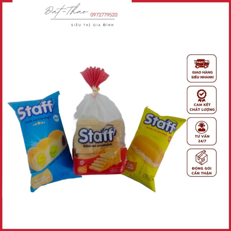 Bánh mì chà bông Staff Hữu Nghị gói 60g/250g