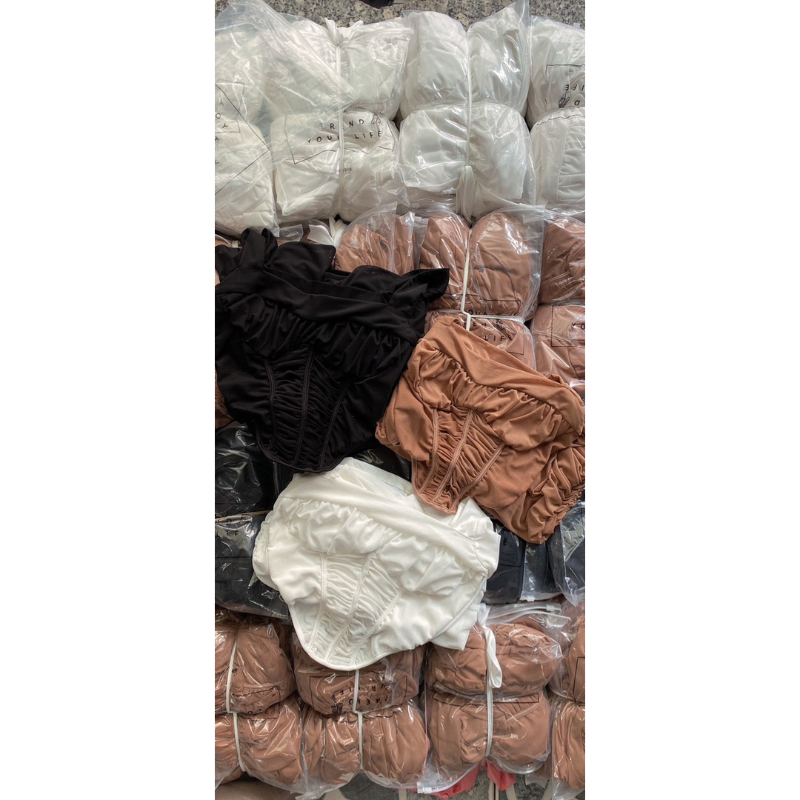 Set Lưới Nhún Co Giản Thiết Kế Chuẩn hình MaB, Áo Cúp Ngực Tay Loe + Chân Váy Ôm bo Nhún