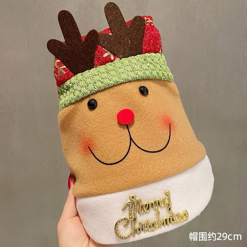 Nón Vải Noel Hàng Đẹp Mẫu Ông Già Noel, Người Tuyết, Tuần Lộc Siêu Xinh