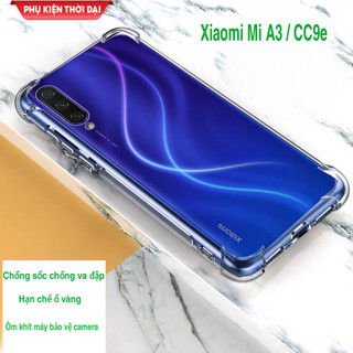 Ốp lưng Xiaomi Mi A3 / Mi CC9e TPU siêu mỏng bảo vệ camera ôm khít máy