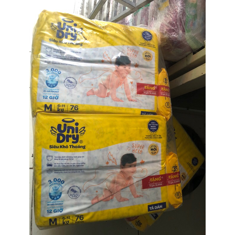 Tã dán em bé Unidry gói đại/Cực đai đủ size S/M/L/XL
