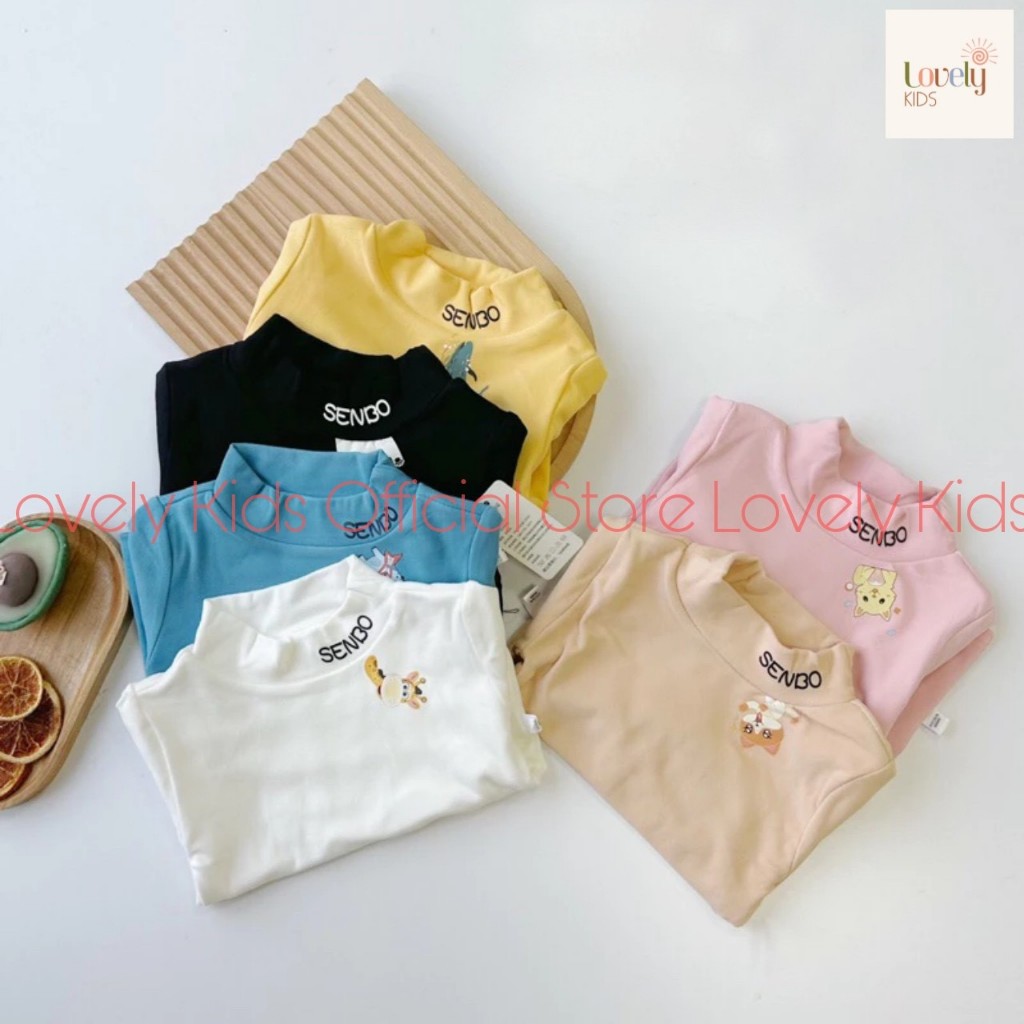 Áo Tay Dài Thun Lạnh Cổ 3 Phân Cho Bé Trai Bé Gái ÁO IN CỔ