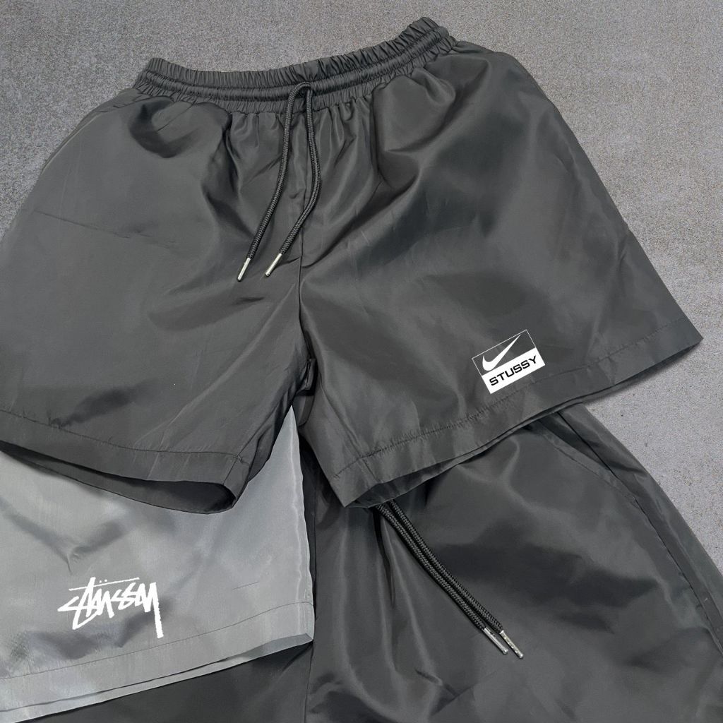 Quần short dù gió thể thao NIKE BASIC form trên đầu gối siêu nhẹ thoải mái chống nước full team tag