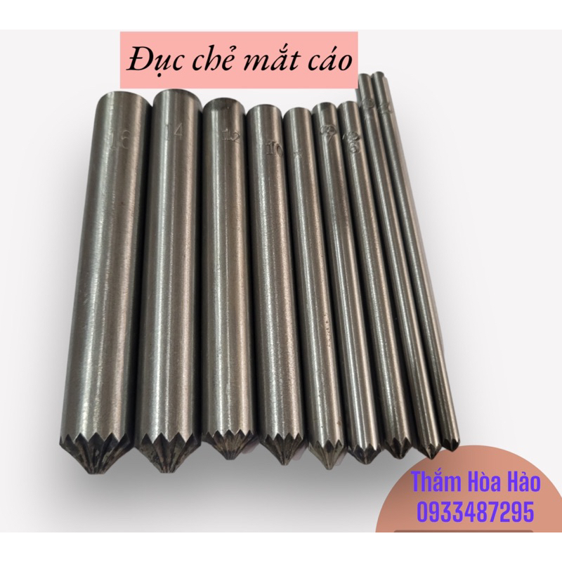 Cây tán chẻ oze / Dụng cụ đục khoen đóng khoen ore / đục chẻ bông - (4mm đến 16mm) - 1 cây - Hàng nhập khẩu