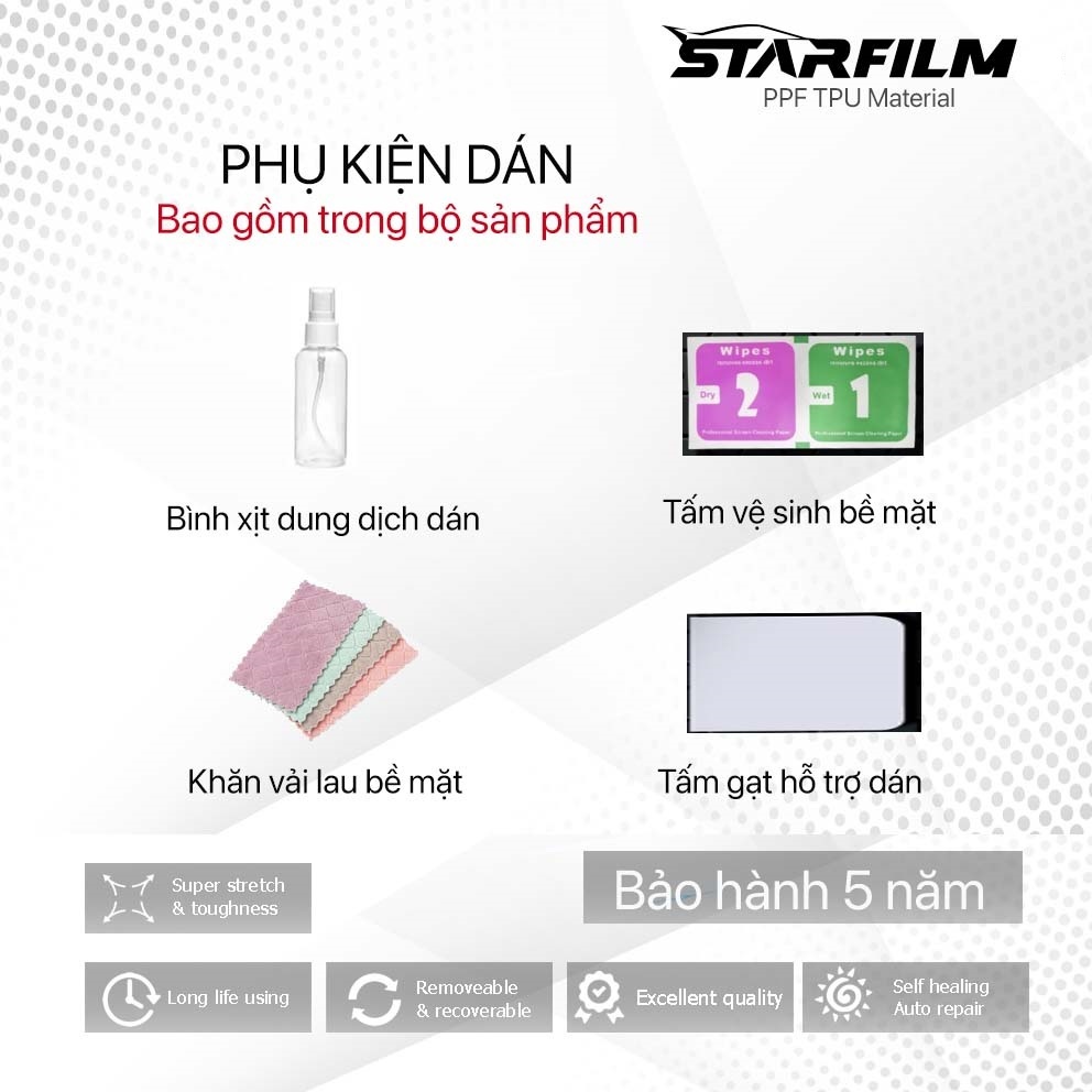 Hyundai Custin PPF TPU nội thất chống xước tự hồi phục STARFILM