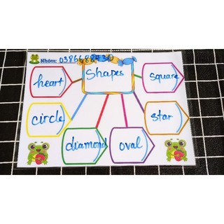 Sơ đồ tư duy ép plastic viết xóa được