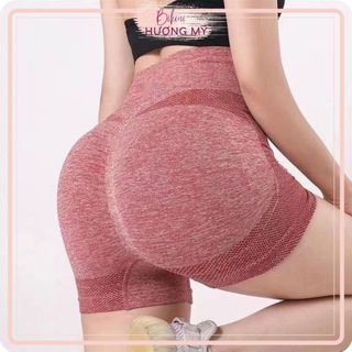 Quần short tập gym nữ, yoga, erobic cạp cao, đồ tập gym nữ