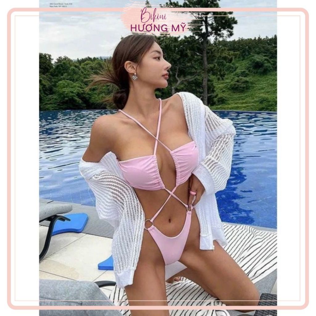 Bikini Đồ Bơi Nữ 2 Mảnh Đan Dây Siêu Sexy