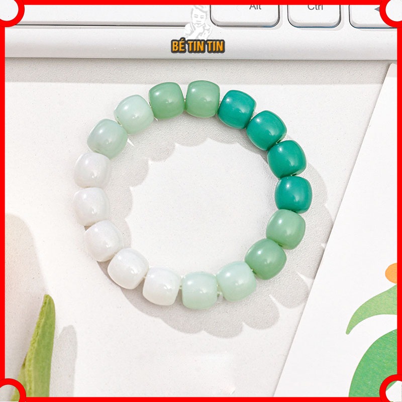 Vòng Tay Hạt Ngọc Trai Màu Trơn Dễ Thương Cho Bé