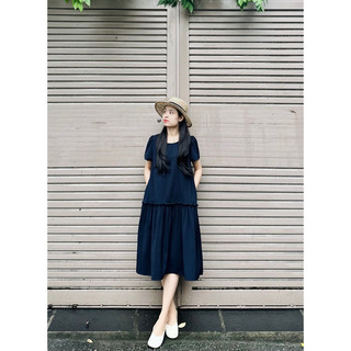 Đầm Yurina xanh navy
