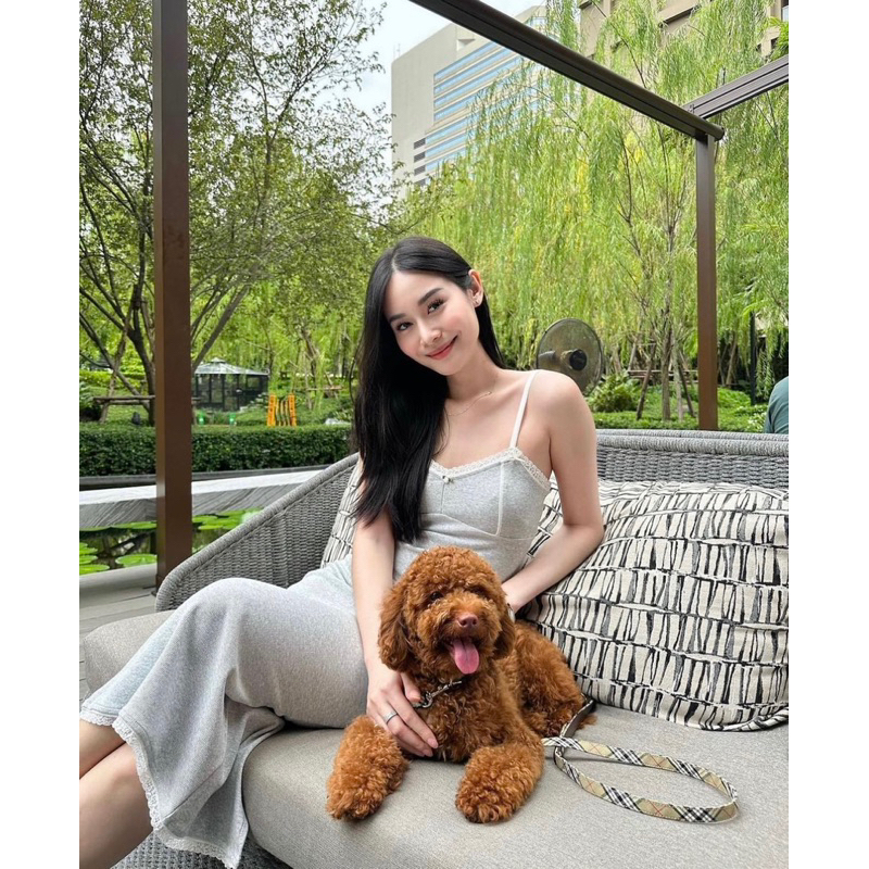 Set áo và váy hoa hồng