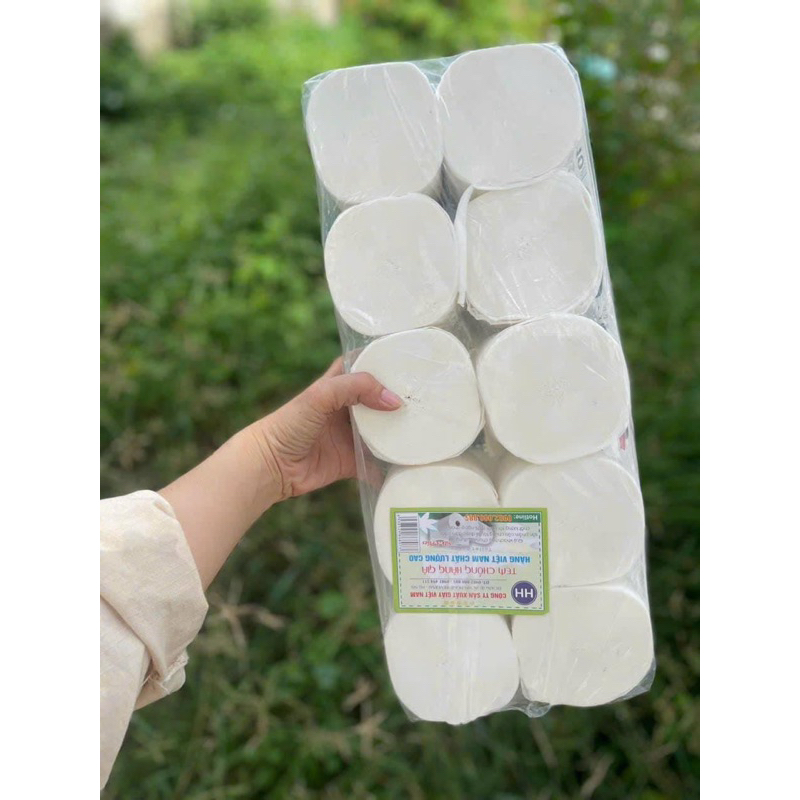 CÂY 10 CUỘN KHĂN GIẤY VỆ SINH KHÔNG LÕI