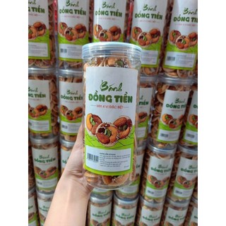 Bánh đồng tiền mix 4 vị hạt điều, hạnh nhân, bí, nho đặc biệt siêu giòn siêu ngon hộp 500g