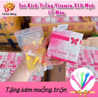 Set kích trắng vitamin x10 myô