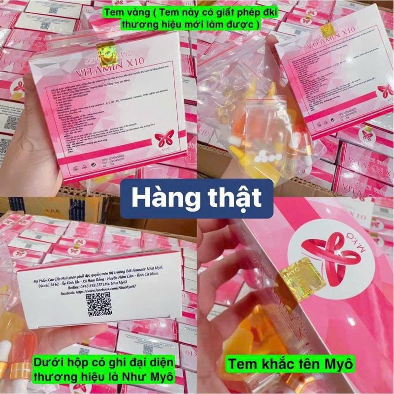 Set Kích Trắng Vitamin X10 Myô💯