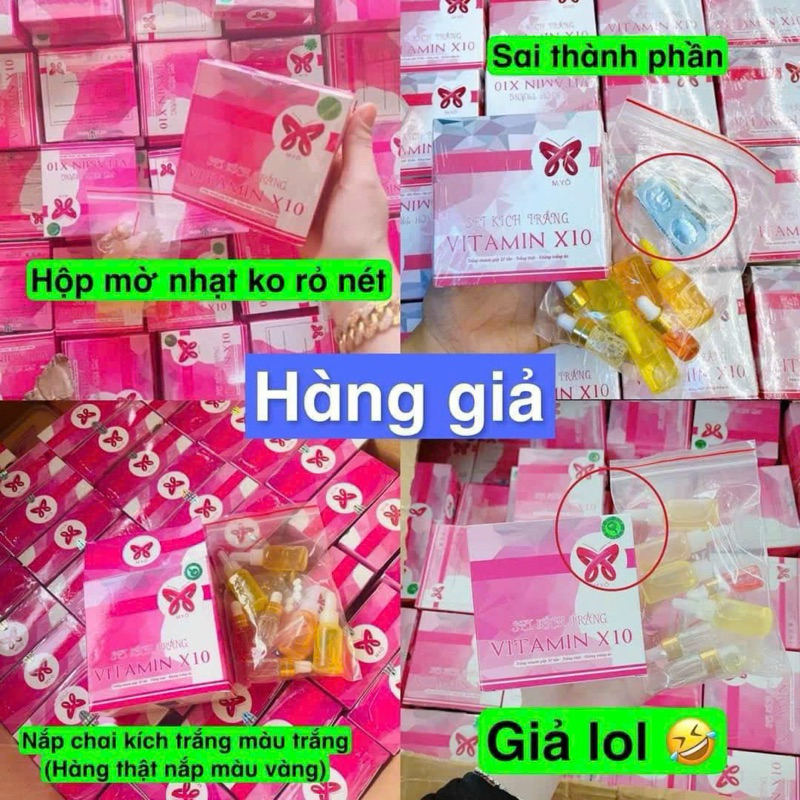 Set Kích Trắng Vitamin X10 Myô💯