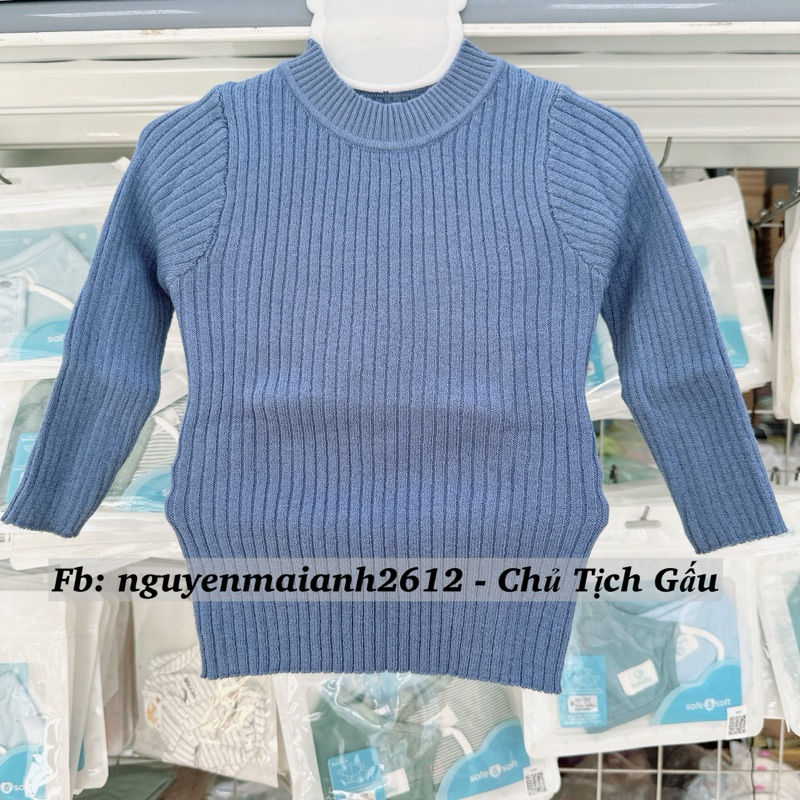 LULLABY - Áo len cổ 3cm cho bé trai/bé gái  - NHL313M 2022