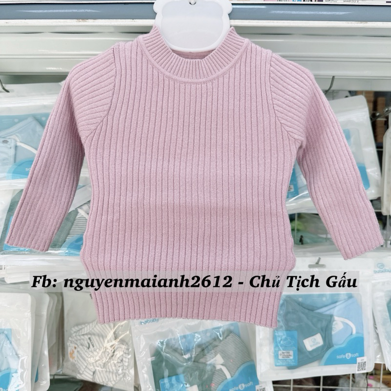 LULLABY - Áo len cổ 3cm cho bé trai/bé gái  - NHL313M 2022