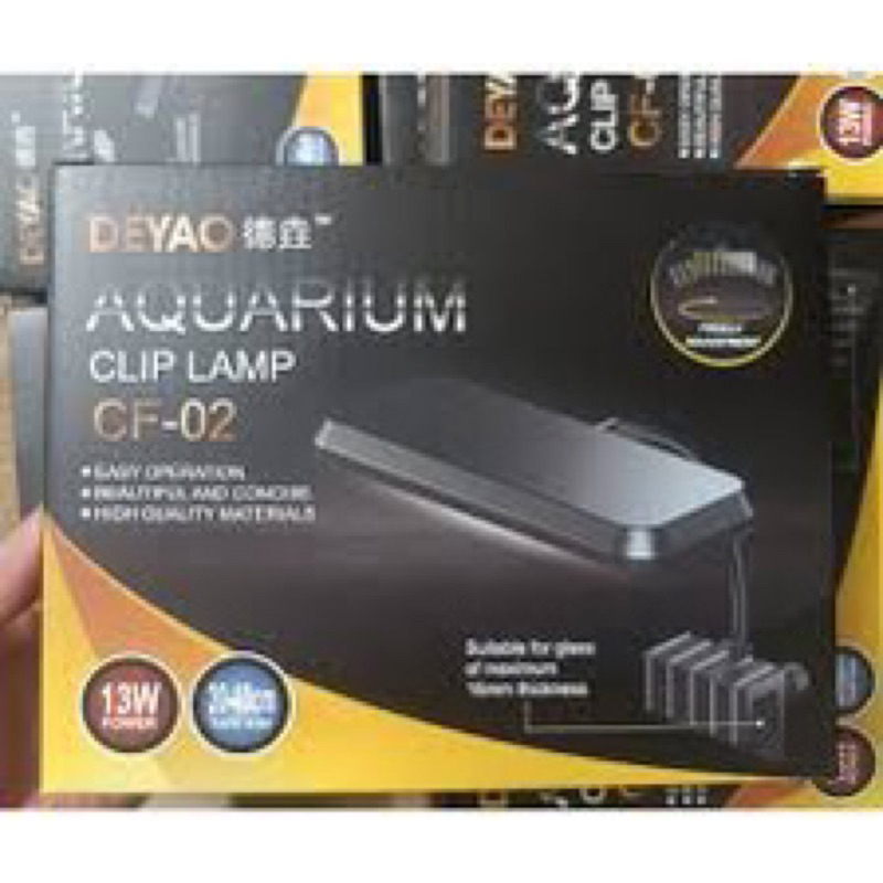 đèn led kẹp Deyao CF 02 đỏ cá không đỏ nước