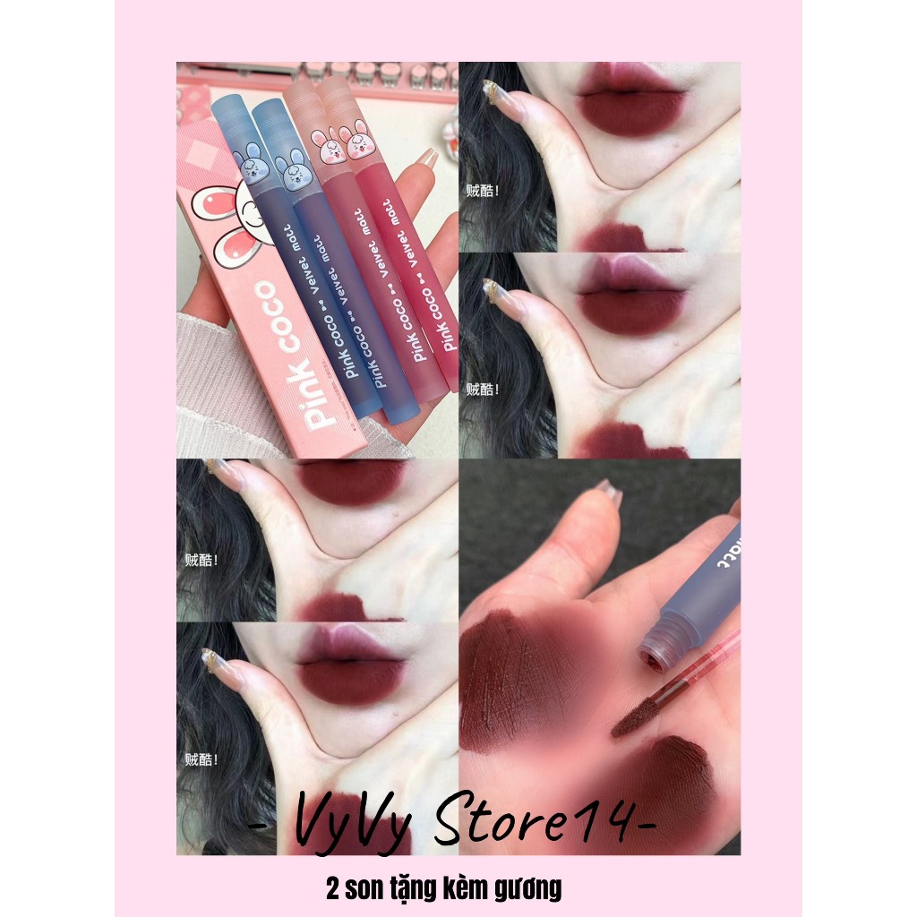 Son Pinkcoco thò dài màu siêu đẹp siêu lì lâu trôi