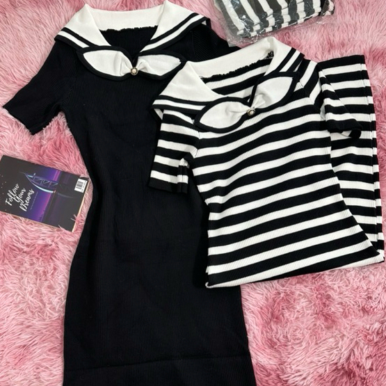 Váy len dệt kim cao cấp,Váy len body QCCC cọc tay thu đông năm 2023