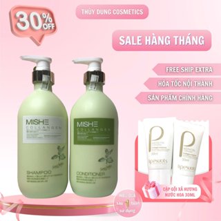 Dầu Gội Xả Mishe Collagen Biotin Dung Tích 800mlx2 Bảo Vệ Da Đầu, Nuôi Dưỡng Tóc, Sạch Gàu [ Hàng Chính Hãng]