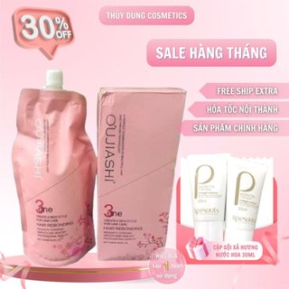 Kem duỗi ép tóc hoa anh đào 1 lần không cần dùng dập định hình lần 2