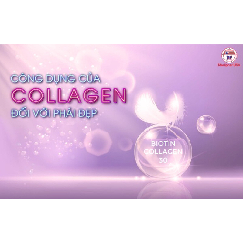 Viên uống Biotin Collagen 30 giúp đẹp da, làm chậm lão hóa