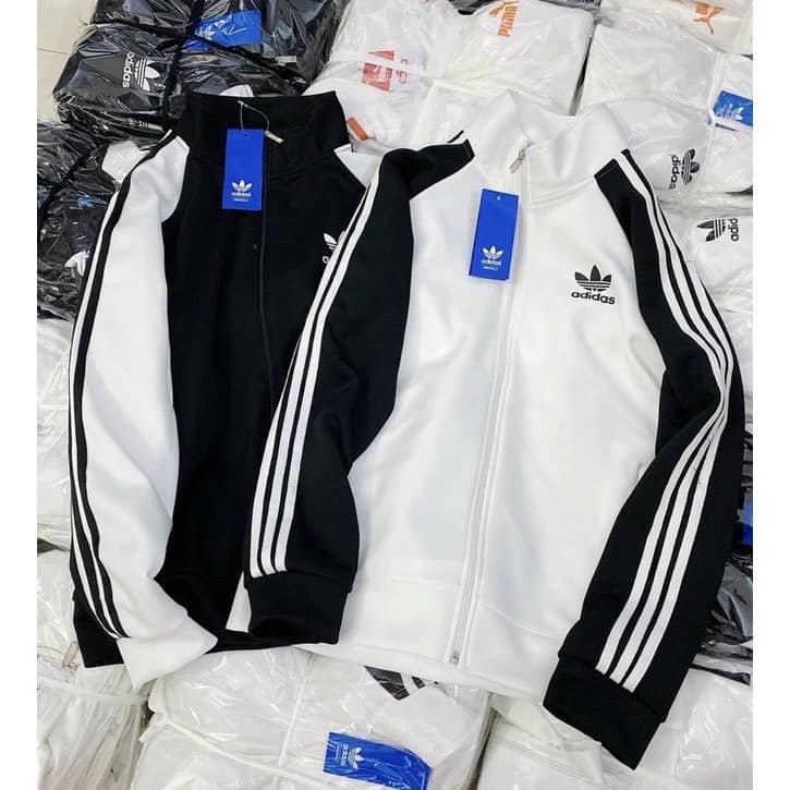 Áo Khoác Bomber Adidas Thể Thao Nam Vải Thun Nỉ Dày Co Giãn Chống Nước Áo Khoác 3 Sọc Thể Thao Siêu Đẹp