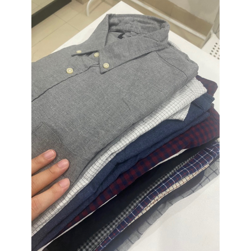 Áo sơ mi Uni flannel chính hãng