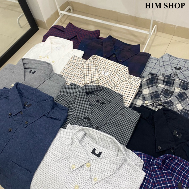 Áo sơ mi Uni flannel chính hãng
