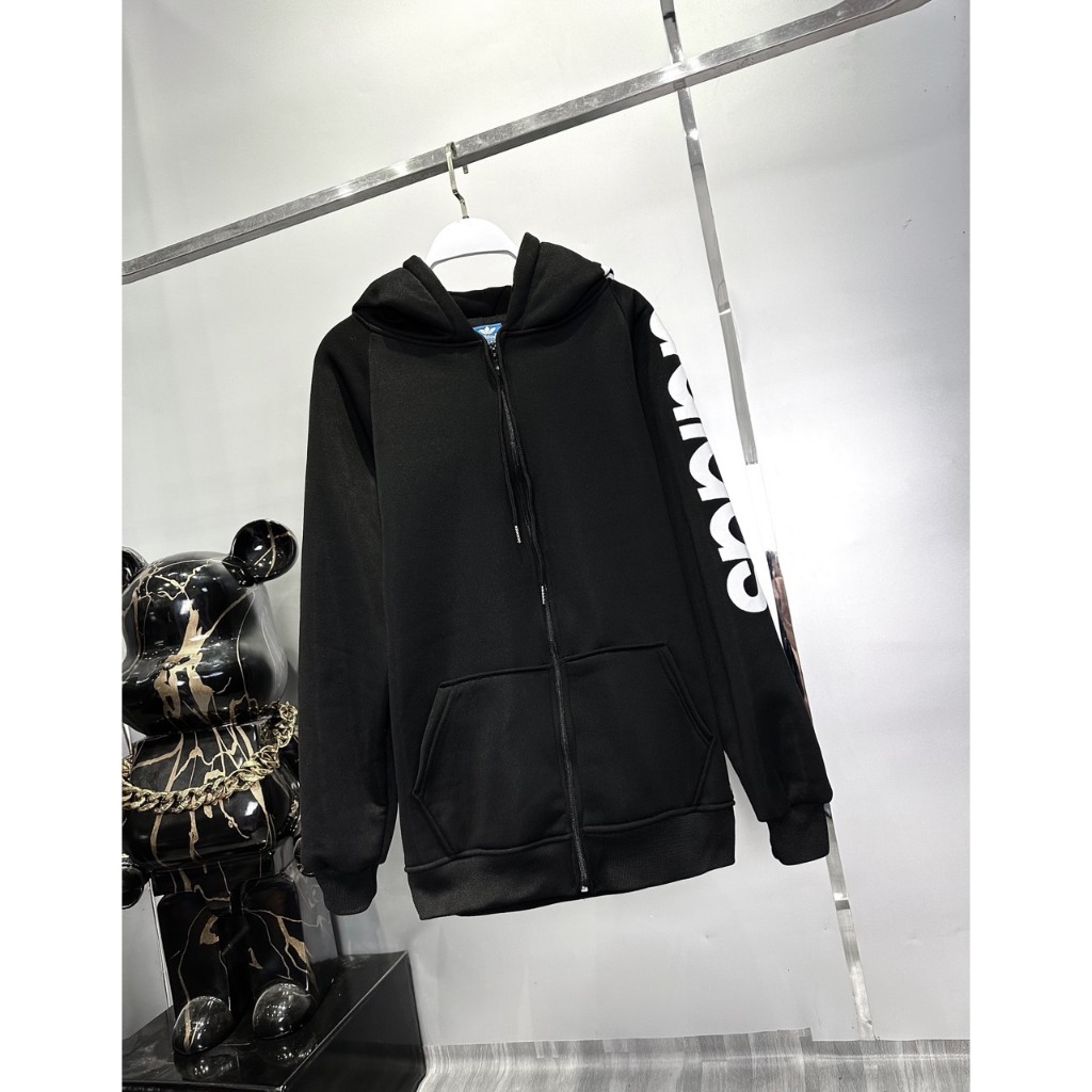 Áo khoác  hoodie adidas nam nữ có mũ trần bông boy phố 2023